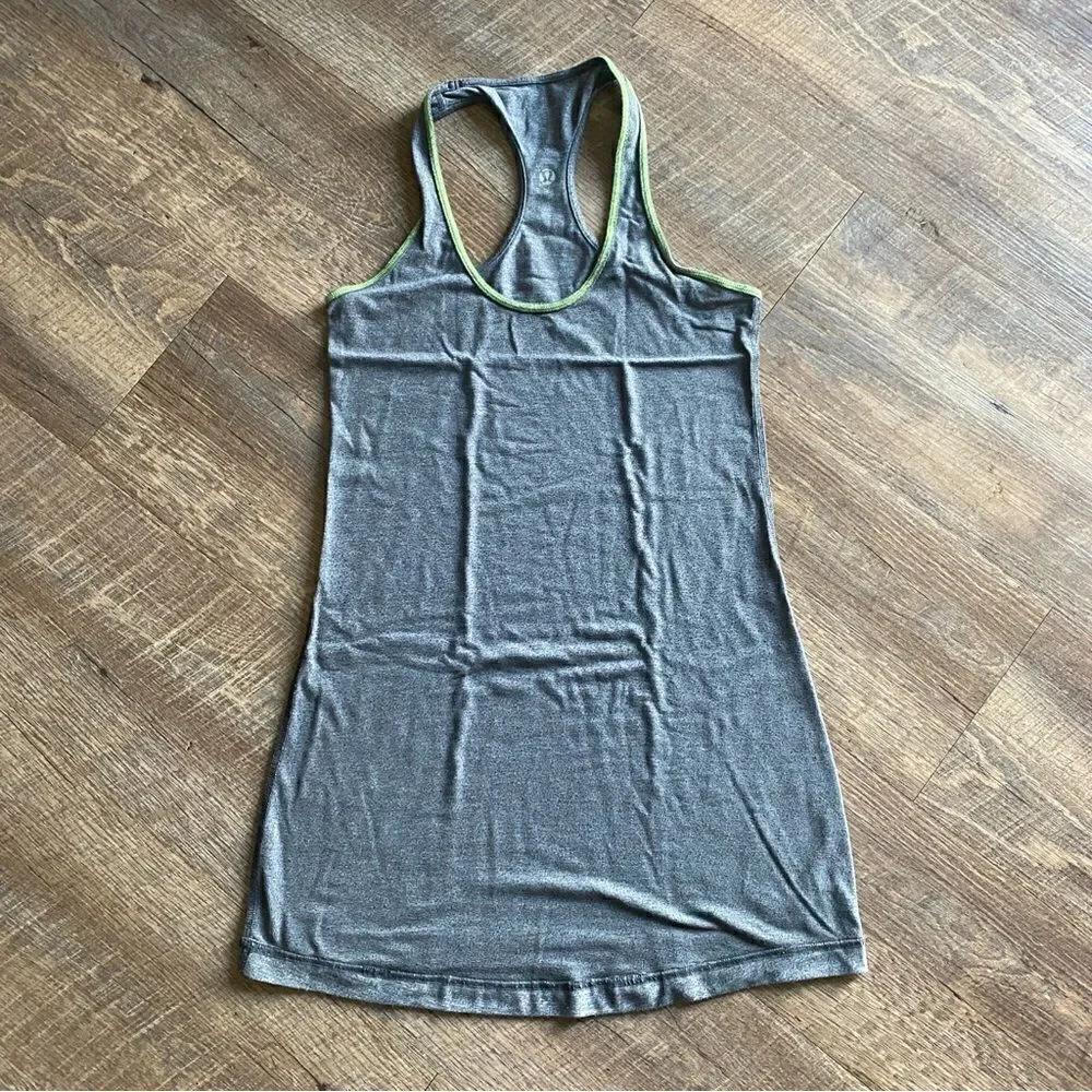 Lululemon Cool Racer Back Tank Top CRB Heather Gray 6